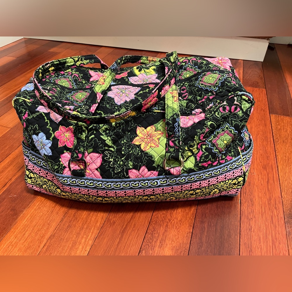 Floral Quilted Tote Bag